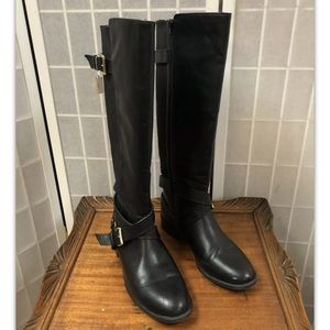 Vada, women, boots, black, straps, size 9.5M.: